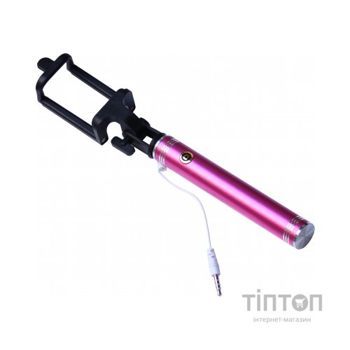 Монопод для селфі Grand-X Metallic 3,5 U-крепление 170-750мм Pink (M35UP)