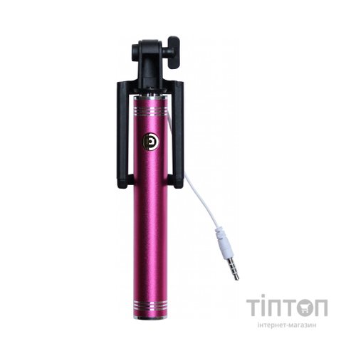 Монопод для селфі Grand-X Metallic 3,5 U-крепление 170-750мм Pink (M35UP)