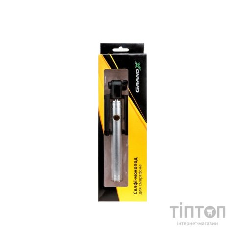 Монопод для селфі Grand-X Metallic Jack 3,5 U-крепление 170-750мм Silver (MPGJMS)