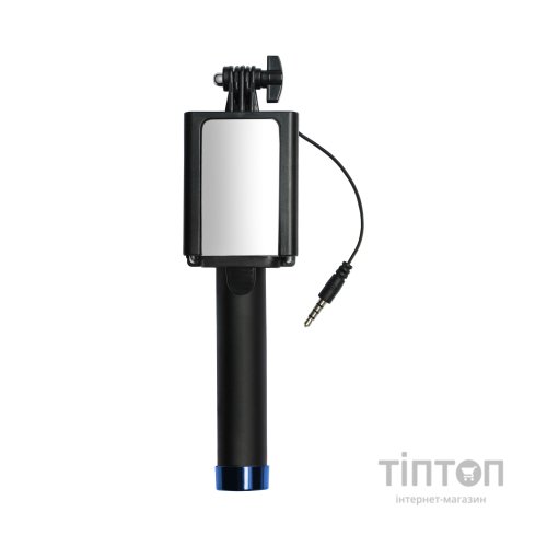 Монопод для селфі Grand-X Mirror 360 + дзеркало U-кріплення Blue (MI3UBE)