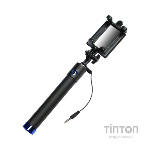 Монопод для селфі Grand-X Mirror 360 + дзеркало U-кріплення Blue (MI3UBE)