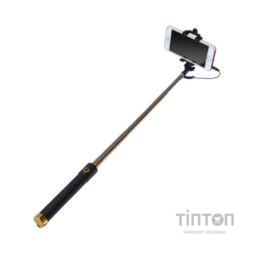 Монопод для селфі Grand-X Mirror 360 + дзеркало U-кріплення Gold (MI3UG)