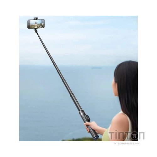 Монопод для селфі RTAKO трипод RZP001-AB226 Integrated selfie stick Black (6942063221487)