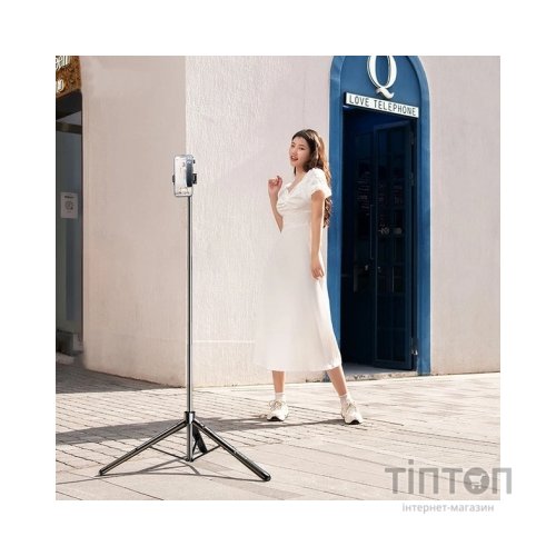 Монопод для селфі RTAKO трипод ZP220 Pro Ultra-Wide Angle Selfie Stick Black (6942063213376)