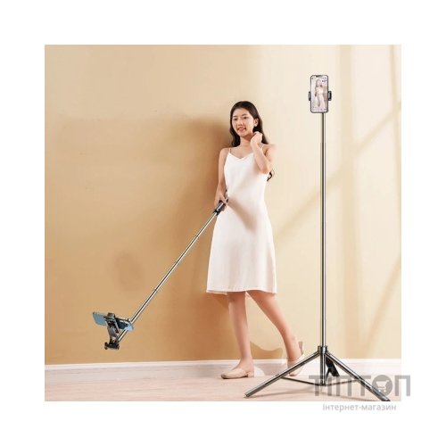 Монопод для селфі RTAKO трипод ZP220 Pro Ultra-Wide Angle Selfie Stick Black (6942063213376)