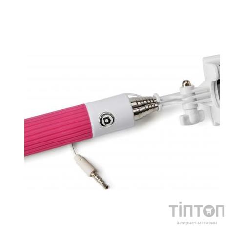 Монопод для селфі UFT SS10 с зеркалом и шнуром Pink (SS10 Pink)