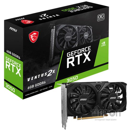 MSI RTX 3050 VENTUS 2X E 6G OC