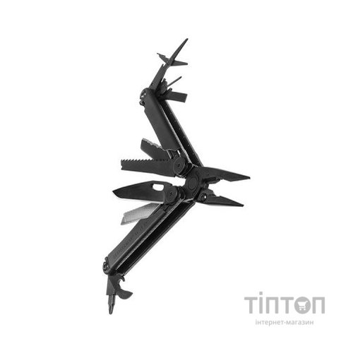 Мультитул Leatherman WAVE PLUS BLACK, синтетический чехол, карт. коробка (832526)