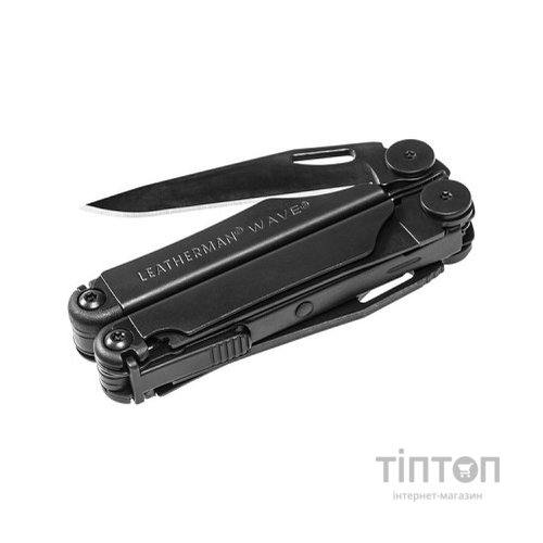 Мультитул Leatherman WAVE PLUS BLACK, синтетический чехол, карт. коробка (832526)