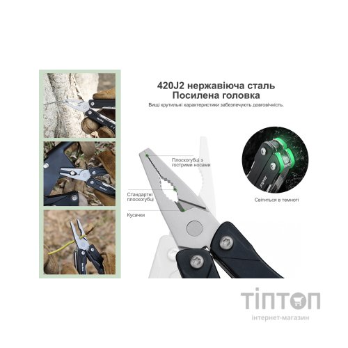 Мультитул NexTool Mini Sailor Pliers S11 блакитний (NE20156B)