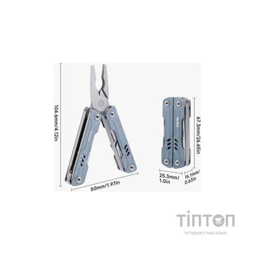Мультитул NexTool Mini Sailor Pliers S11 чорний (NE20156C)