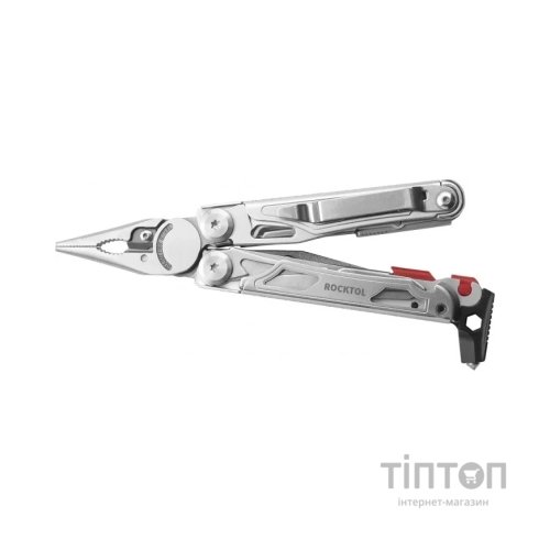 Мультитул Rocktol 22-в-1 з нейлоновим чохлом, кресалом, свистком та бітами (SK04)