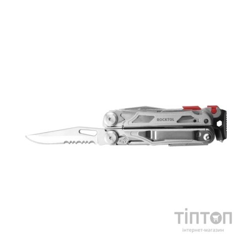 Мультитул Rocktol 22-в-1 з нейлоновим чохлом, кресалом, свистком та бітами (SK04)