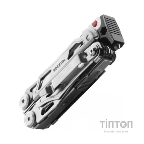Мультитул Rocktol 22-в-1 з нейлоновим чохлом, кресалом, свистком та бітами (SK04)