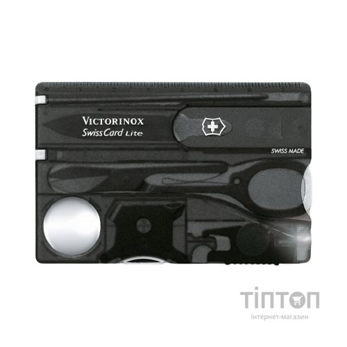 Мультитул Victorinox SwissCard Lite Transparent Black (0.7333.T3)