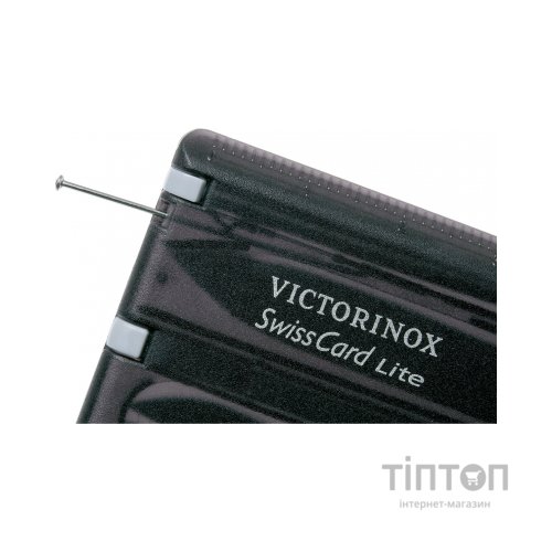 Мультитул Victorinox SwissCard Lite Transparent Black Blister (0.7333.T3B1)