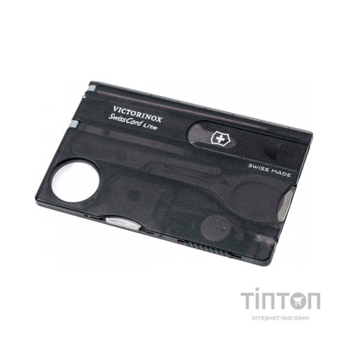 Мультитул Victorinox SwissCard Lite Transparent Black Blister (0.7333.T3B1)