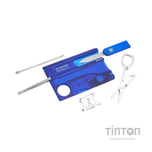 Мультитул Victorinox SwissCard Lite Transparent Blue (0.7322.T2)