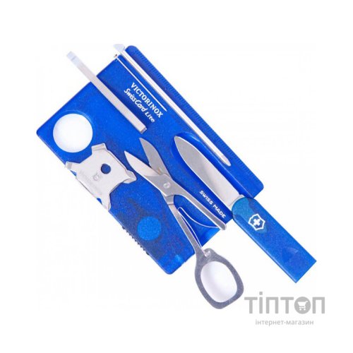 Мультитул Victorinox SwissCard Lite Transparent Blue (0.7322.T2)
