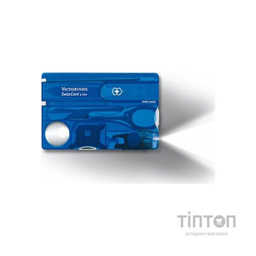 Мультитул Victorinox SwissCard Lite Transparent Blue (0.7322.T2)