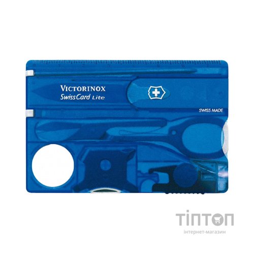 Мультитул Victorinox SwissCard Lite Transparent Blue (0.7322.T2)