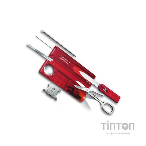 Мультитул Victorinox SwissCard Lite Transparent Red (0.7300.T)