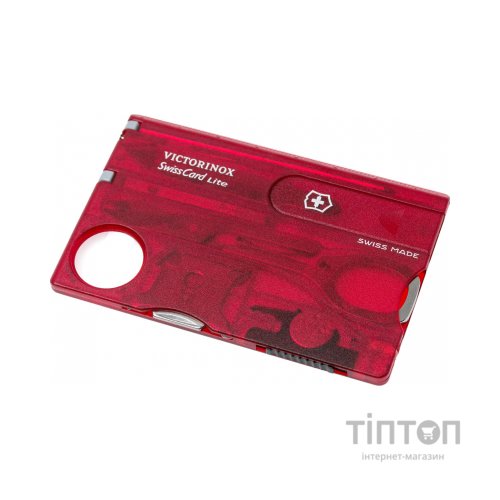 Мультитул Victorinox SwissCard Lite Transparent Red (0.7300.T)