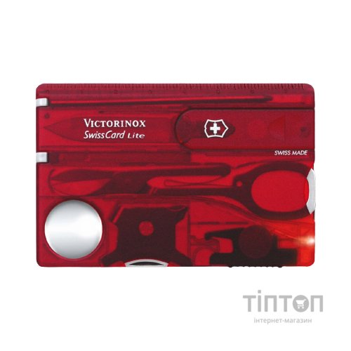 Мультитул Victorinox SwissCard Lite Transparent Red (0.7300.T)