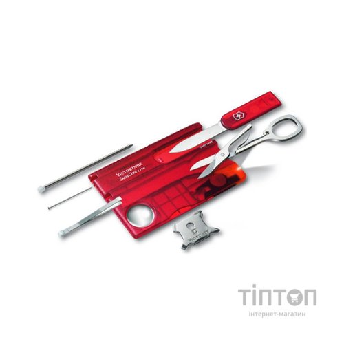 Мультитул Victorinox SwissCard Lite Transparent Red Blister (0.7300.TB1)