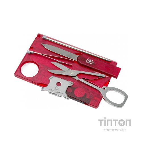 Мультитул Victorinox SwissCard Lite Transparent Red Blister (0.7300.TB1)