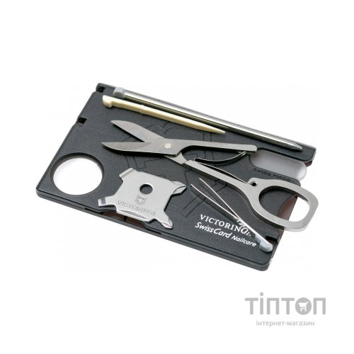 Мультитул Victorinox SwissCard NailCare Transparent Black (0.7240.T3)