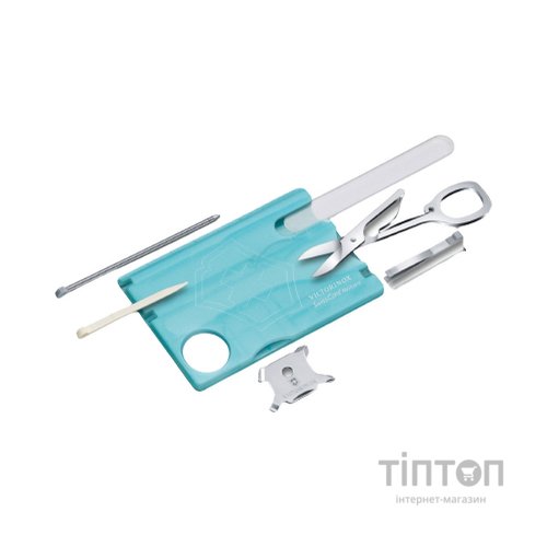 Мультитул Victorinox SwissCard NailCare Transparent Blue (0.7240.T21)