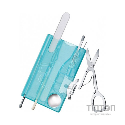Мультитул Victorinox SwissCard NailCare Transparent Blue (0.7240.T21)