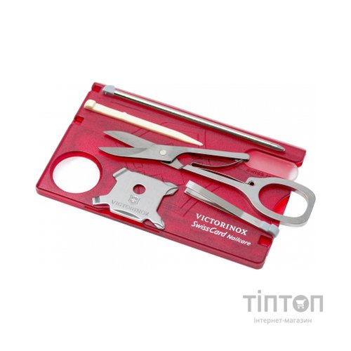 Мультитул Victorinox SwissCard NailCare Transparent Red (0.7240.T)