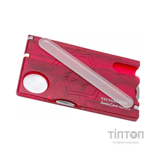 Мультитул Victorinox SwissCard NailCare Transparent Red (0.7240.T)