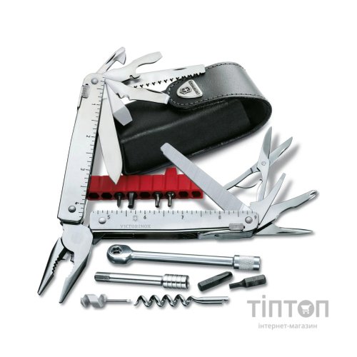 Мультитул Victorinox SwissTool X Plus Ratchet Leather Case (3.0339.L)