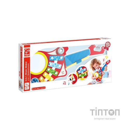 Музична іграшка Hape Дитяча гітара Міні-оркестр 6 в 1 (E0335)