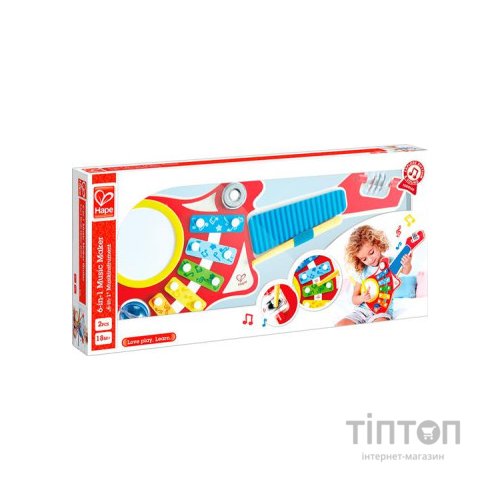 Музична іграшка Hape Дитяча гітара Міні-оркестр 6 в 1 (E0335)