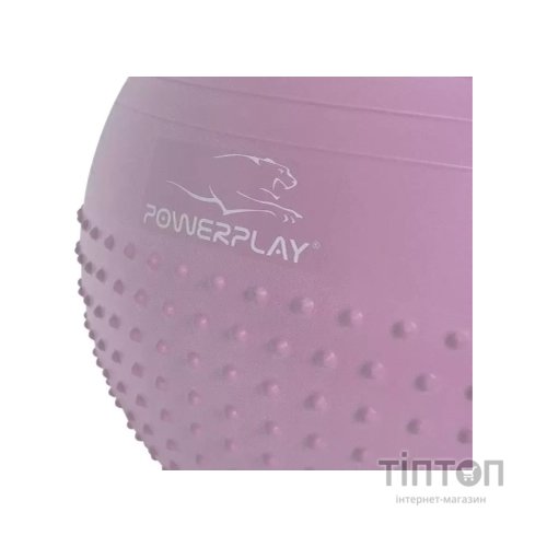М'яч для фітнесу PowerPlay 4003 65 см Ліловий + помпа (PP_4003_65cm_Violet)