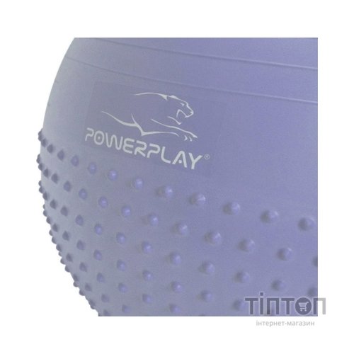 М'яч для фітнесу PowerPlay 4003 75см Блакитний + помпа (PP_4003_75_Sky_Blue)