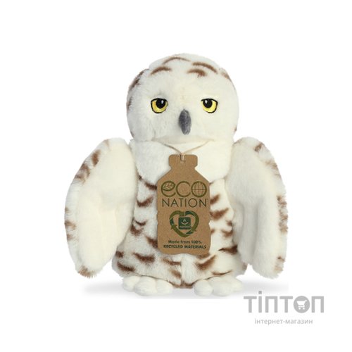 М'яка іграшка Aurora м'яконабивна ECO Снігова сова Біла 20 см (200116A)