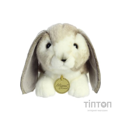 М'яка іграшка Aurora м'яконабивна Голландський вислоухий кролик Сірий 23 см (201090B)