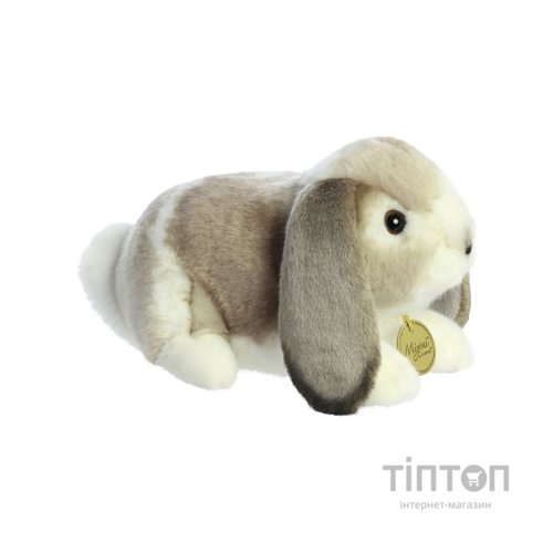 М'яка іграшка Aurora м'яконабивна Голландський вислоухий кролик Сірий 23 см (201090B)