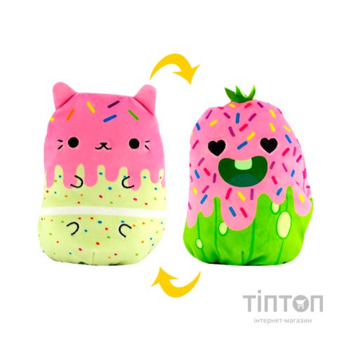 М'яка іграшка Cats vs Pickles 2 в 1 – Котик та огірок Солодощі (CVP2200-6)