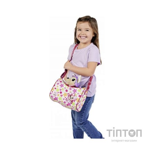 М'яка іграшка Chi Chi Love Собачка Перевезення з сумочкою та захисним шоломом 20 см (5890036)