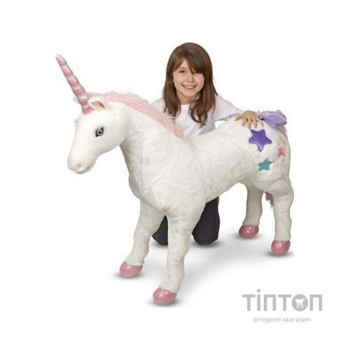 М'яка іграшка Melissa&Doug Великий плюшевий єдиноріг Джамбо (MD18801)