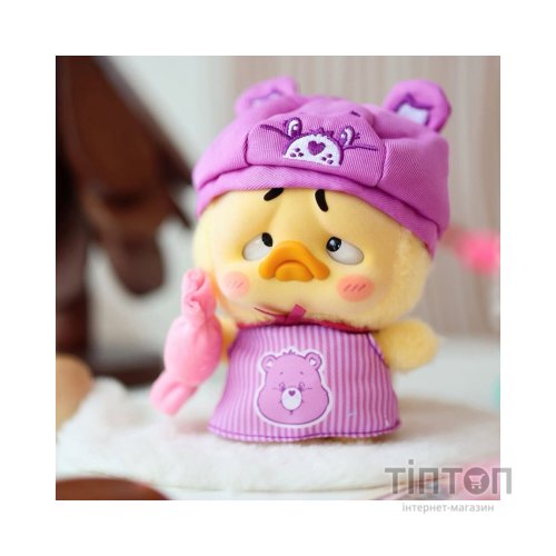 М'яка іграшка Pop Top сюрприз з кільцем 1983toys Upset Duck x Care Bears Будь веселкою (AP17183806800C)