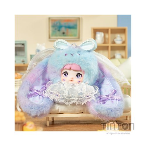 М'яка іграшка Pop Top з кільцем- сюрприз Hi TOY Nommi Зайченята (HC023)