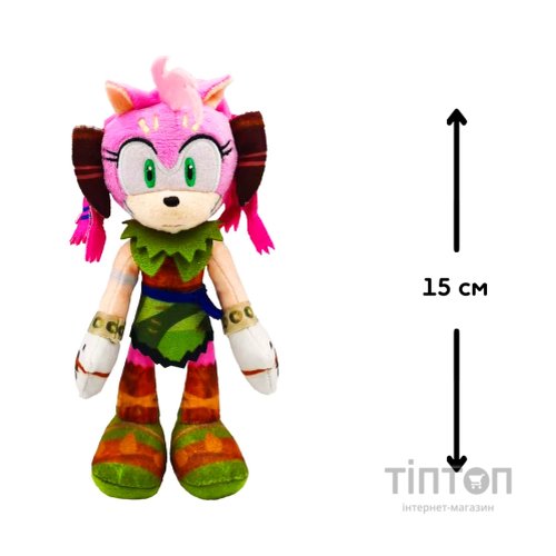 М'яка іграшка Sonic Prime на кліпсі – Емі 15 см (SON7004F)