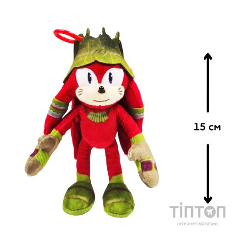 М'яка іграшка Sonic Prime на кліпсі – Наклз 15 см (SON7004D)